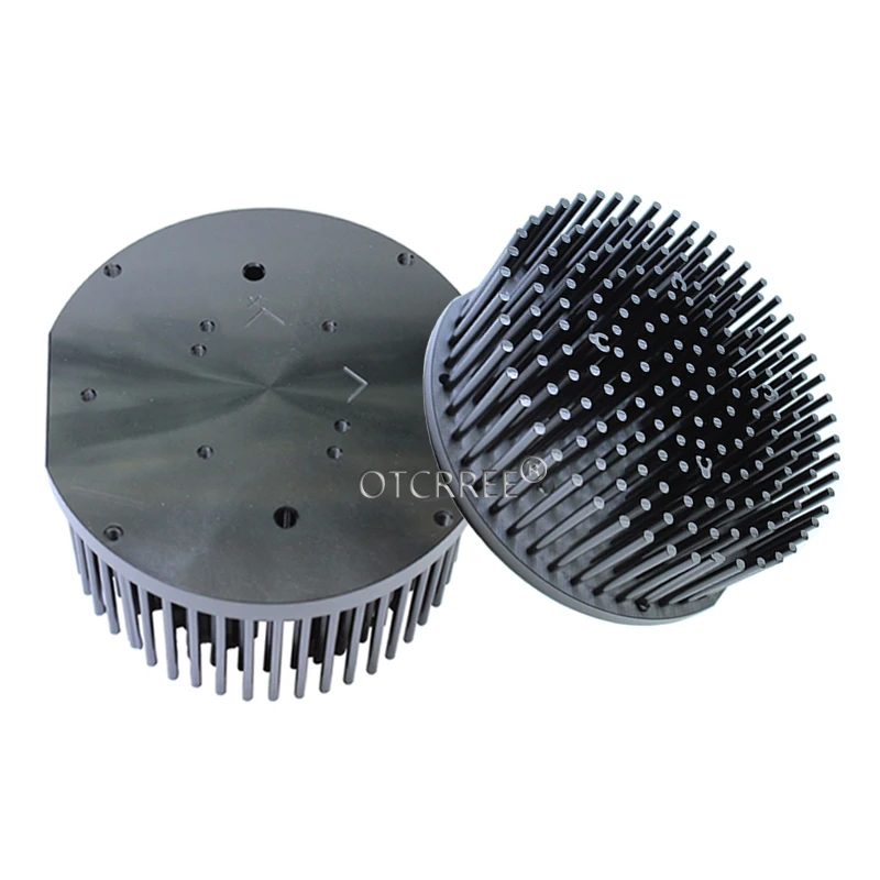 Round D120mm Pre-drilled led pin fin heatsink fit for Cob CREE cxb3590 Bridgelux V29 50-60w heat sink diy indoor