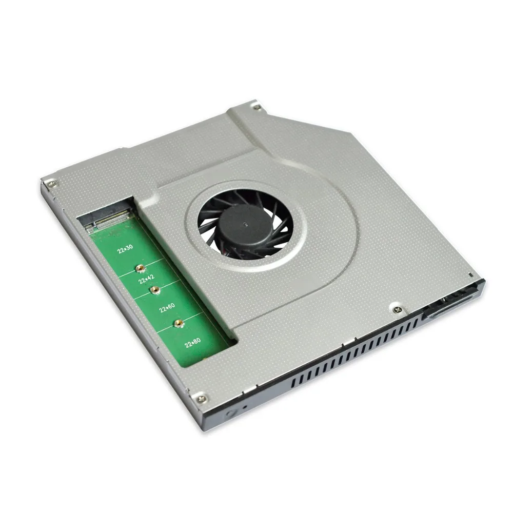 Sunvalley Новинка 9 5 мм SATA M.2 B Ключ NGFF твердотельный диск 2nd HDD Caddy 3 SSD алюминиевый чехол