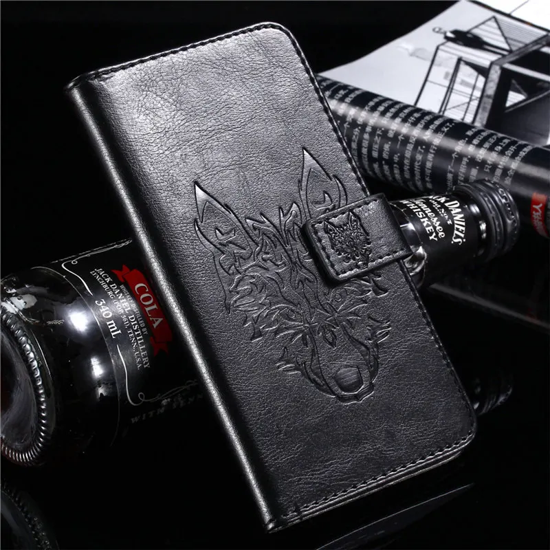 Wolf Black GUCOON тисненый Череп чехол с волком для iPhone XS MAX XR защитный винтажный телефонный корпус Модный чехол сумка для iPhone SE 6S 7 8 Plus - Цвет: Wolf Black