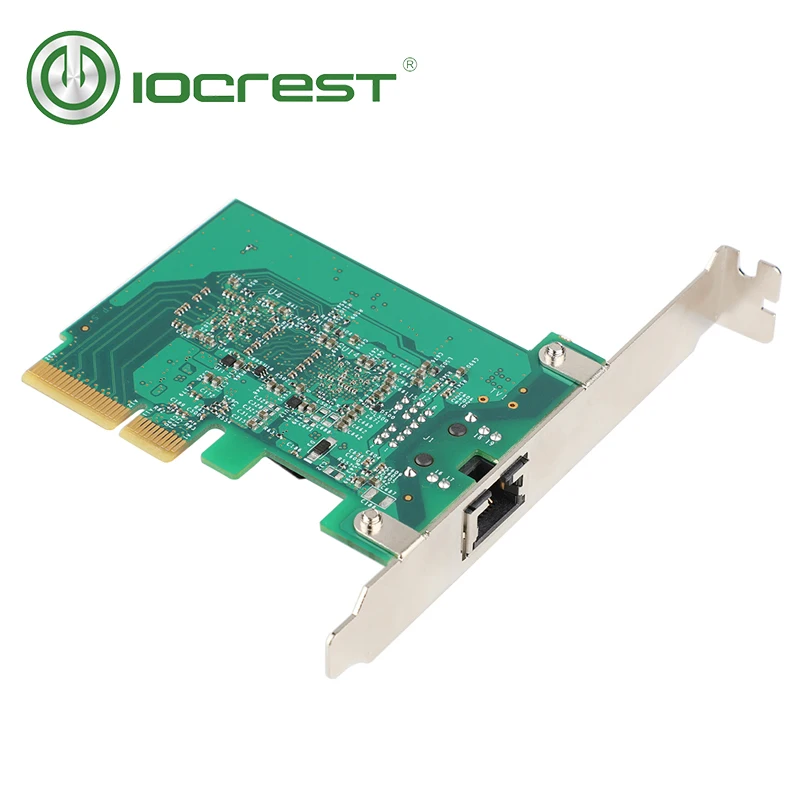 Iocest PCI-Express x4 для одного порта 10G/2,5G/1000 M/100 M RJ45 Lan адаптер Ethernet gigabit nic сетевая карта