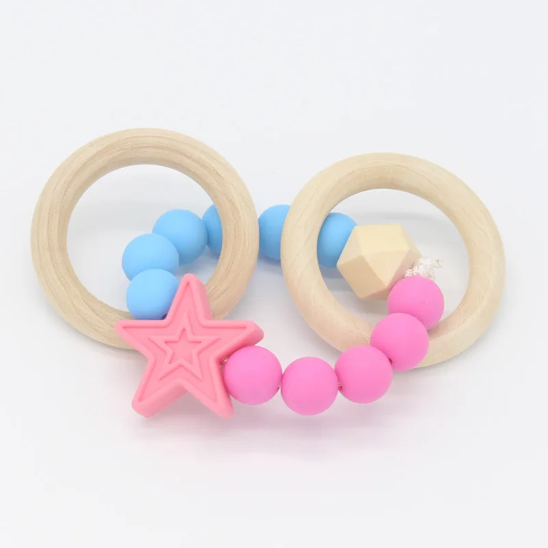 Прорезыватели для зубов Соска с животным зажимы цепь ребенка Gameboy подвесной