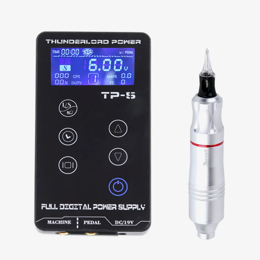 CTG003 Silver Biomaser K3-CTG-003-BlA/GOL тату машина набор Интеллектуальная цифровая Татуировка Перманентный макияж машина набор устройство швейцарский мотор наборы - Цвет: CTG003 Silver