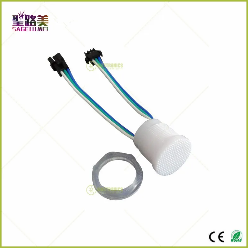 Лучшая цена WS2811 IC светодиодный пиксельный строковый модуль DC5V водонепроницаемый WS2811 Светодиодный пиксельный Точечный светильник диаметр 20 мм SMD5050 RGB