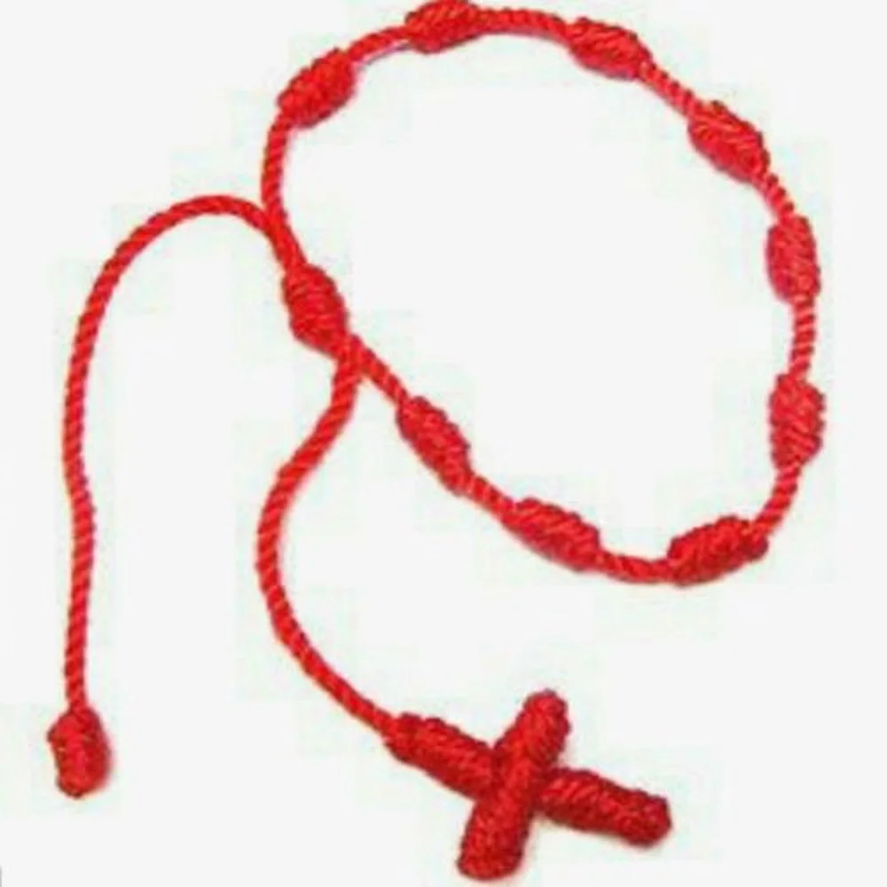 

1pc New Fashion Red Thread String Bracelet Lucky Knotted Cross Bracelet Handmade Rope Bracelet for Women Men Jewelry Couple
