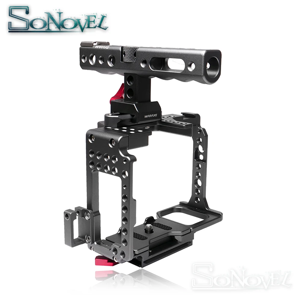 WARAXE A7 Камера клетка Rail ручка Встроенный Quick Release подходит Arca Swiss для sony A7R A7S A7II A7RII