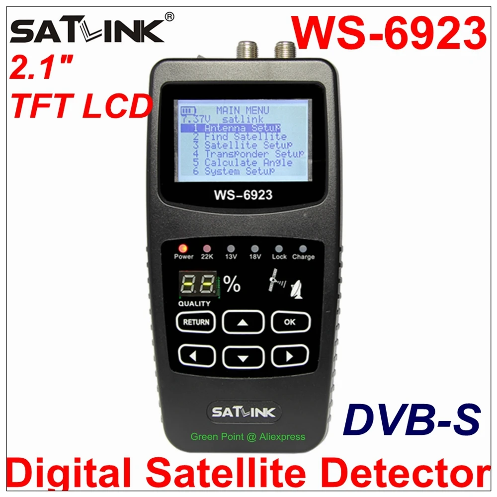 Новинка цифровой спутниковый искатель Satlink Φ измеритель WS6923 детектор с