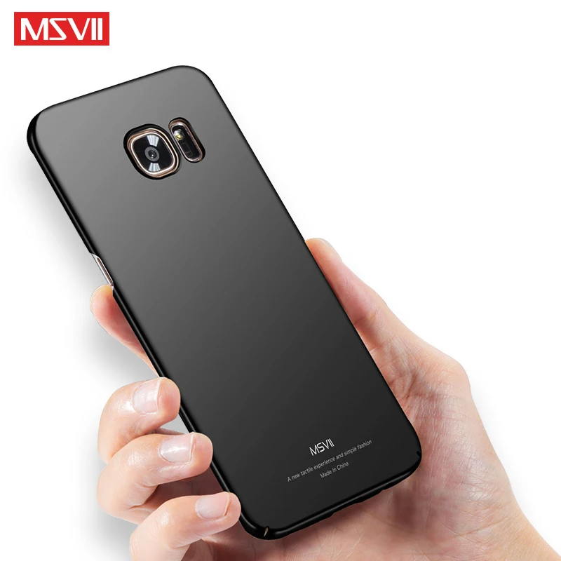 Чехол MSVII для samsung Galaxy S7 тонкий чехол с кольцом пальца Edge металлический