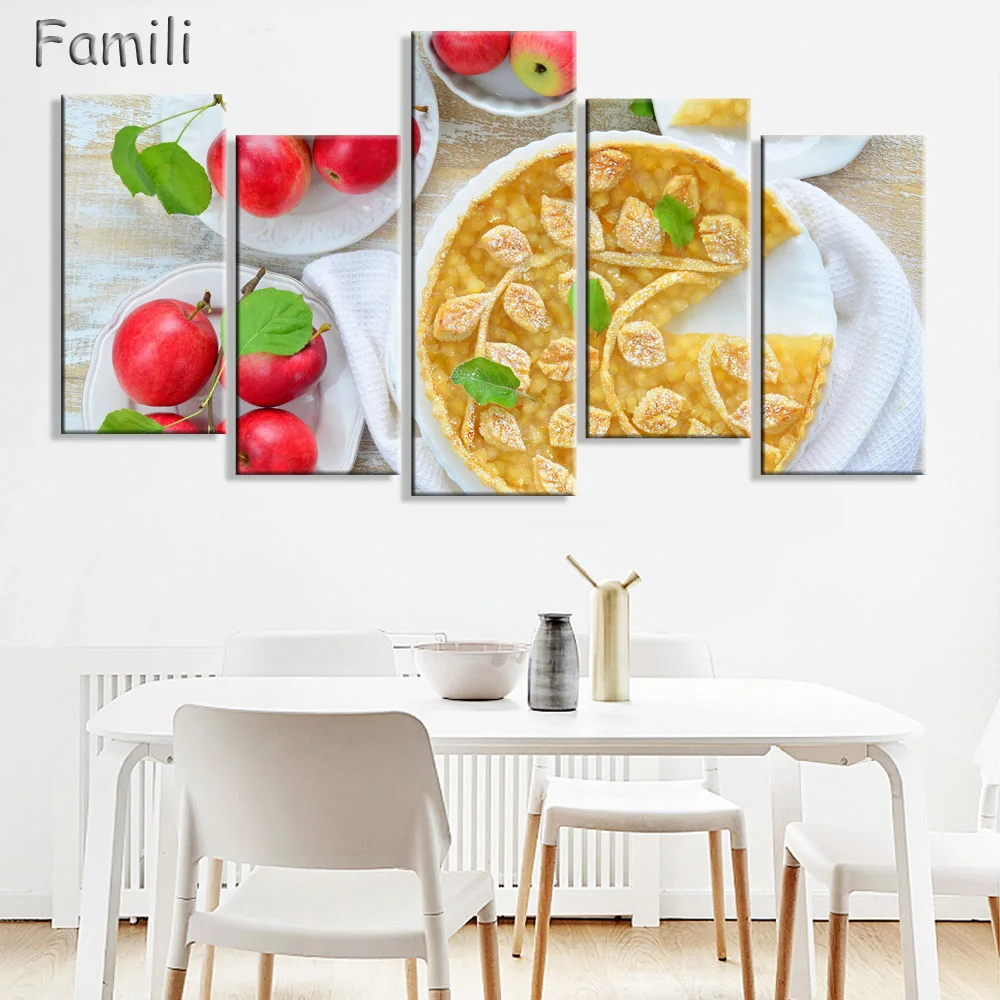 

UnFramed 5 Panels/Set Delicious fruit food HD Canvas Print Painting Artwork Gift Wall Art Picture.decorative painting