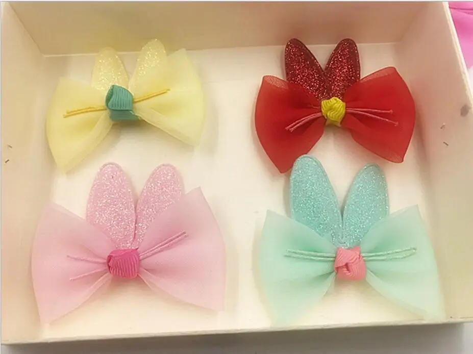 10pcs/Lot 6.5x5.5cm Lovely Bowknot Shape Patches Multicolors Padded Applique for DIY Children Hair Accessories | Дом и сад