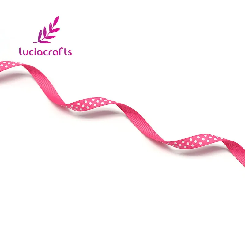 Lucia crafts 5 ярдов/партия 3/" 10 мм печатных Grosgrain ленты ручной работы отделка Швейные аксессуары DIY Головные уборы Материал S0102