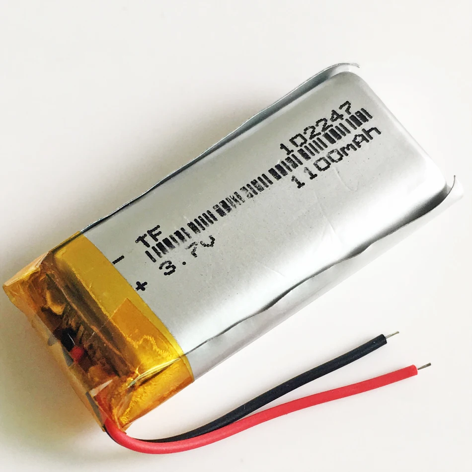 10 шт. 102247 3 7 В 1100 мАч литий полимерная LiPo аккумуляторная батарея Li cells для MP3 GPS PSP DVD