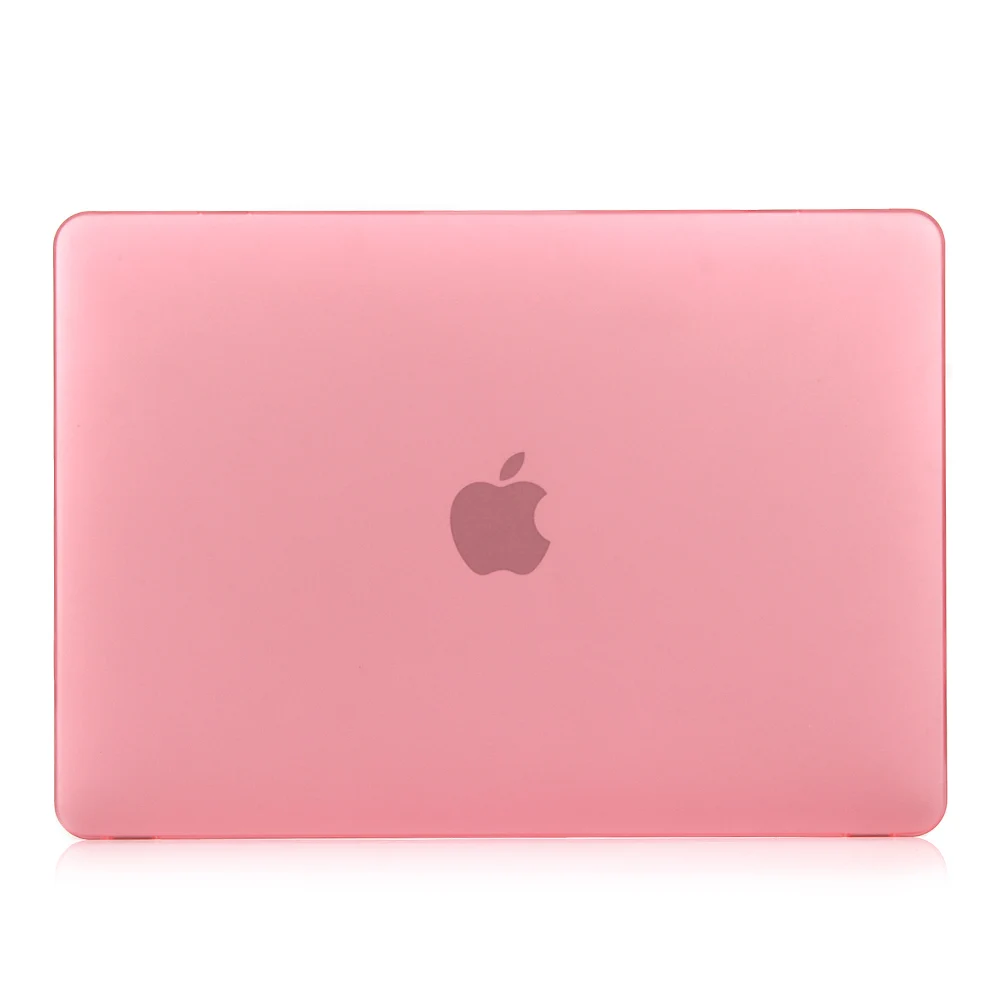 Pink Чехол для ноутбука Apple, прорезиненный(матовый) жесткий чехол для Mac Book белый 1" MC 516 MC207 A1342 крышка клавиатуры - Цвет: Pink