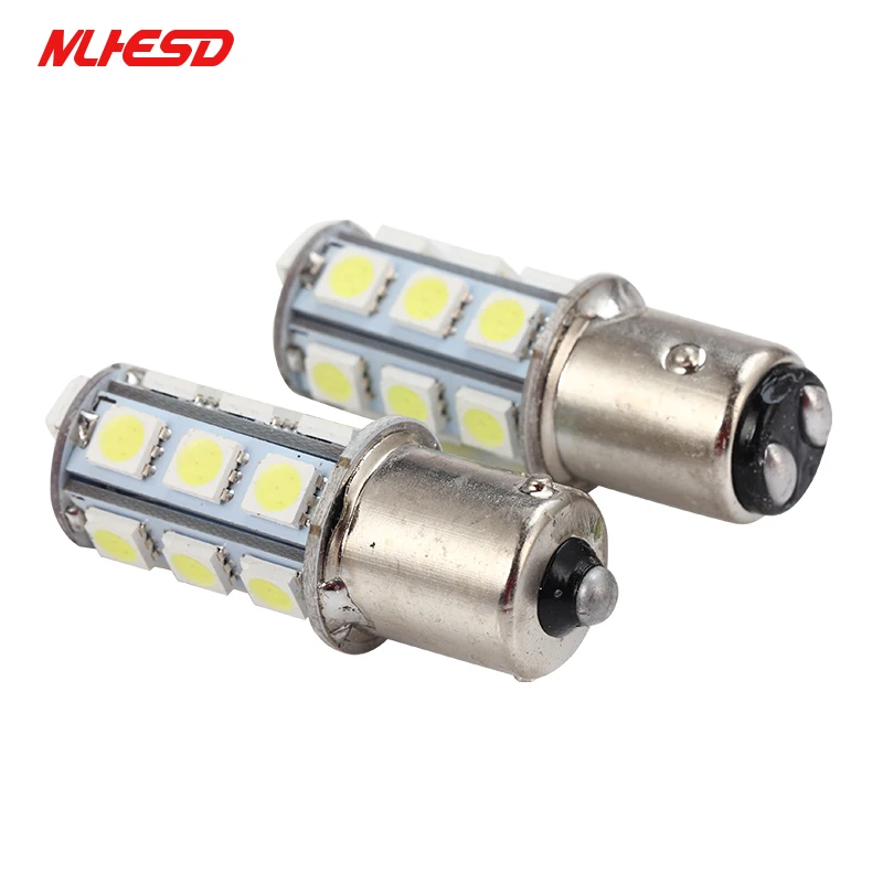 10 шт. 1157 P21W 18 светодиодный 5050 SMD 1156 BA15s 18smd smd белый шарик автомобиля задние фонари