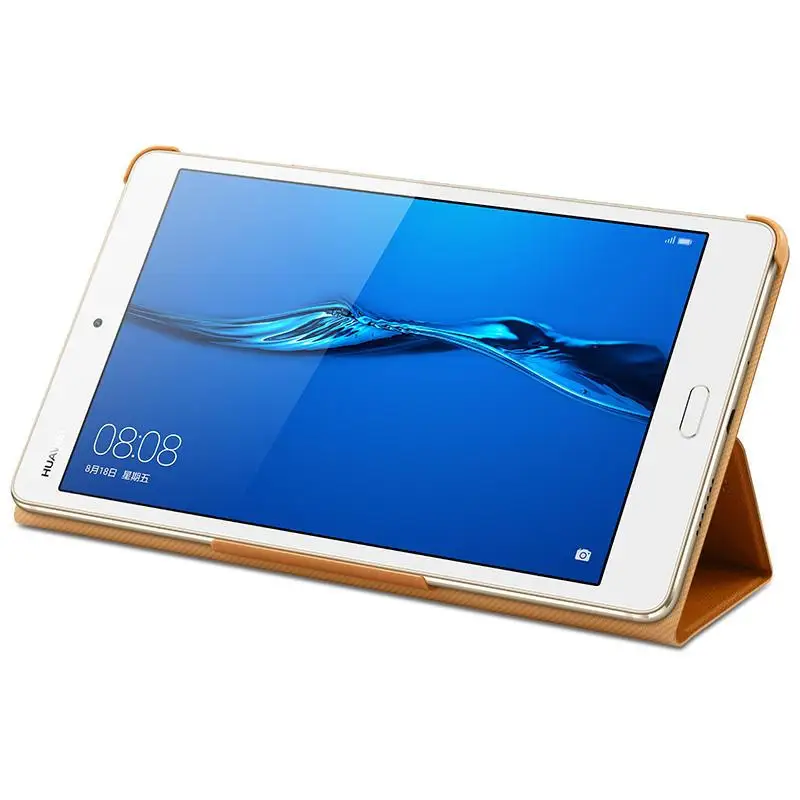 Оригинальный кожаный флип чехол Huawei Mediapad M3 Lite 8 0 дюйма с функцией сна/пробуждения
