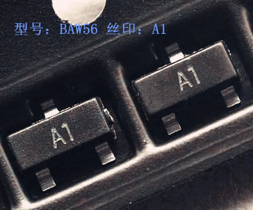 BAW56 SOT 23 CodeA1 0.2A70V100 = 6|baw56| |