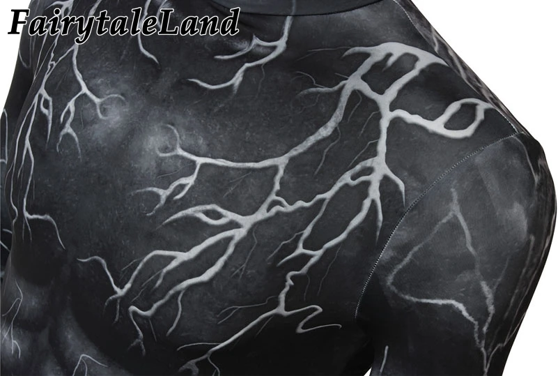 Костюм для косплея Eddie Brock Venom, карнавальный костюм на Хэллоуин, карнавальный костюм Venom, 3D принт, комбинезон из спандекса