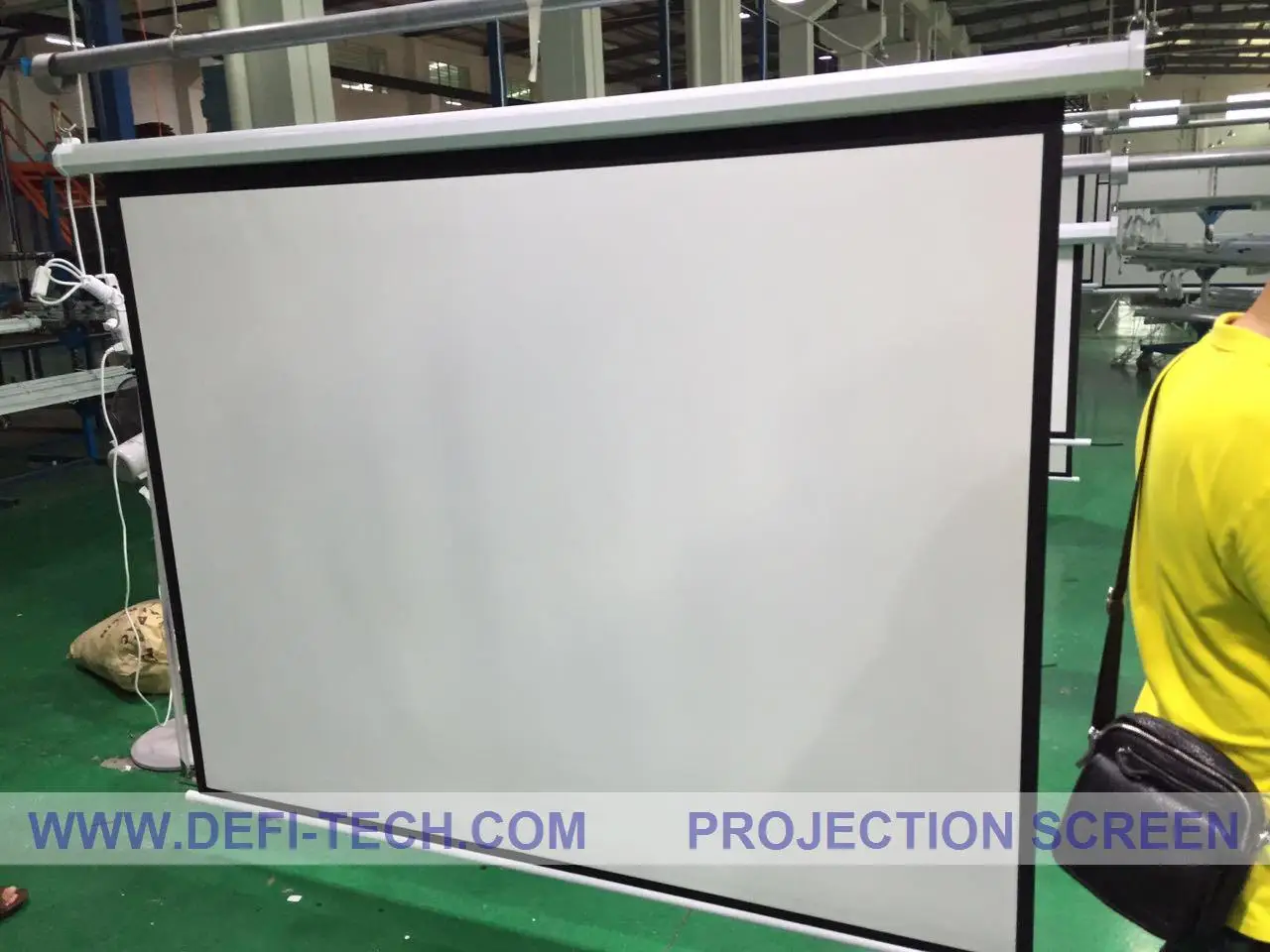 DfLabs высокая контрастность 100 дюймов 16:9 HD 3D Электрический проекционный экран, матовый белый моторизированный экран для проектора