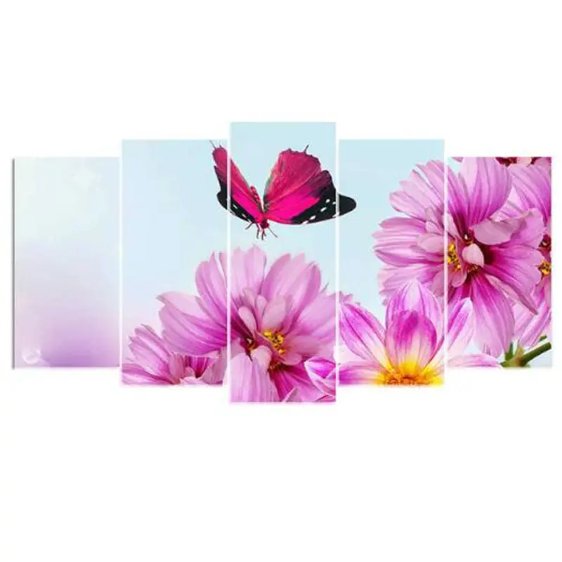 

5PCS diamond embroidery butterfly flower diamond painting Cross Stitch full Square drill Rhinestone gift 20x30x2 20x40x2 20x50x1