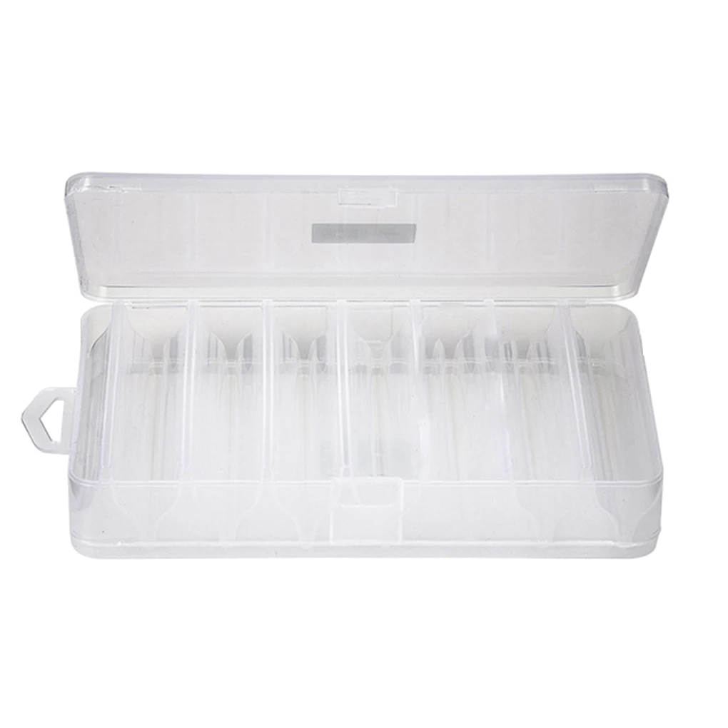 

elenxs Lure Storage Box Portable Dual Sides Fishing Bait Organizer Case Outdoor Lake Sea Fishing Supplies