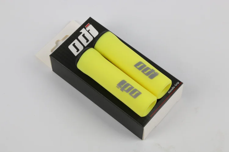 yellow ODI balance bike силиконовый захват детский руль сантискользящий quakeproof и удобный легкий 52 г легко чистить - Цвет: yellow