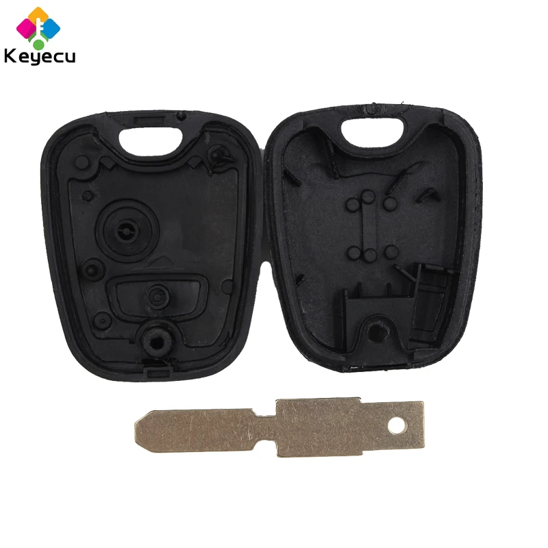 KEYECU запасной корпус автомобильного ключа 2 кнопки и 4 модели на выбор FOB для Peugeot