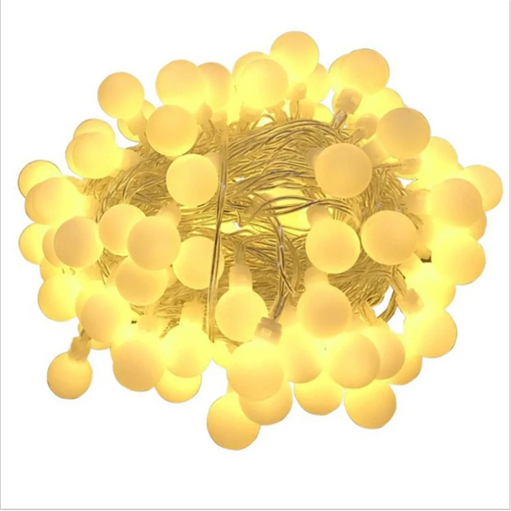 Светодиодная штепсельная шариковая лампа 10M100 интерьерное украшение занавеска