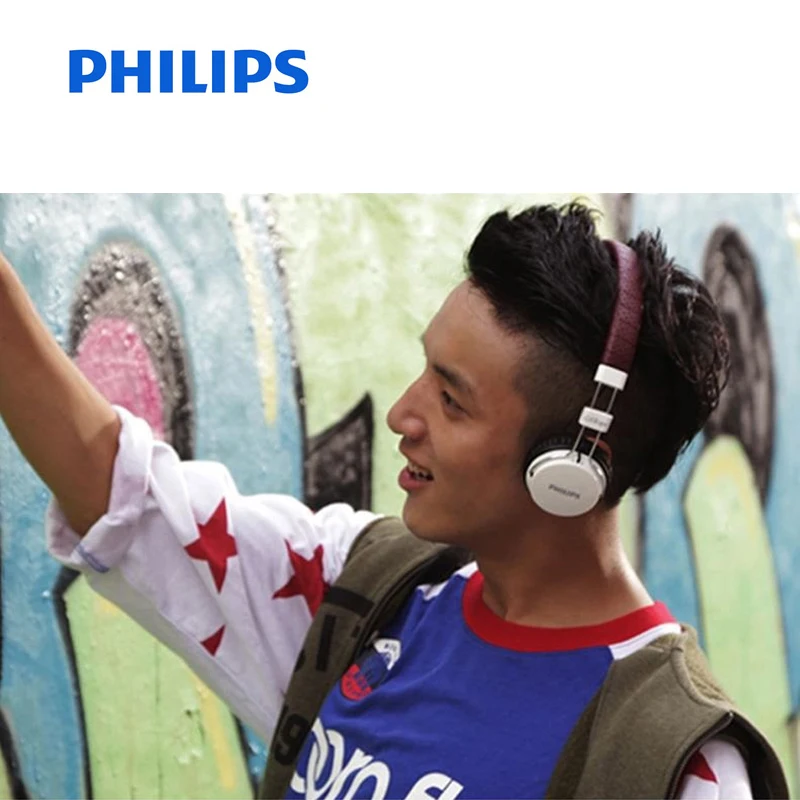 

Original Philips SHL5505 Headphones 3.5mm L-type Plug Wire control Computer Game Headset for Android Huawei S9 S9 Plus Xiaomi