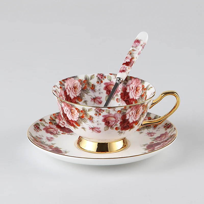 Королевский роскошный костяной фарфоровый кофейный набор Британский чайный