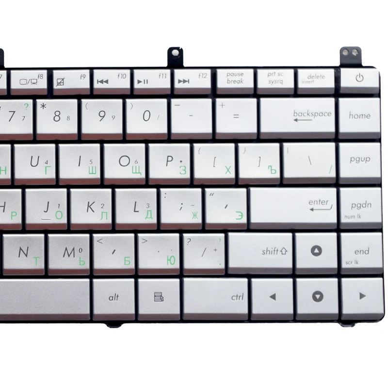 Новая русская клавиатура GZEELE для ноутбука ASUS N45 N45E N45S N45Vm N45-2 N45SF N45Sl N45SJ серебристая