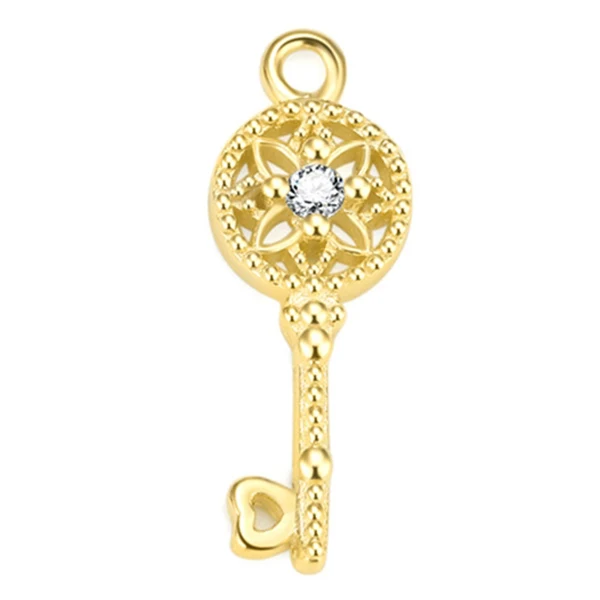 Style 2 Gold Стерлингового серебра 925 аксессуары ручной работы DIY серьги ожерелье браслет кулон инкрустированный драгоценный камень для изготовления ювелирных украшений - Цвет: Style 2 Gold