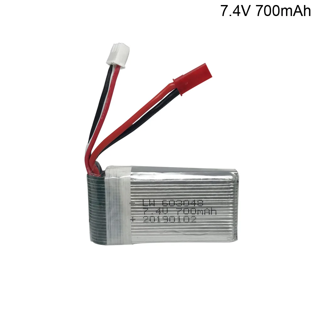 Аккумулятор Lipo для MJXRC X600 F46 X601H JXD391V 7 4 В 700 мАч 2S литий полимерный аккумулятор с