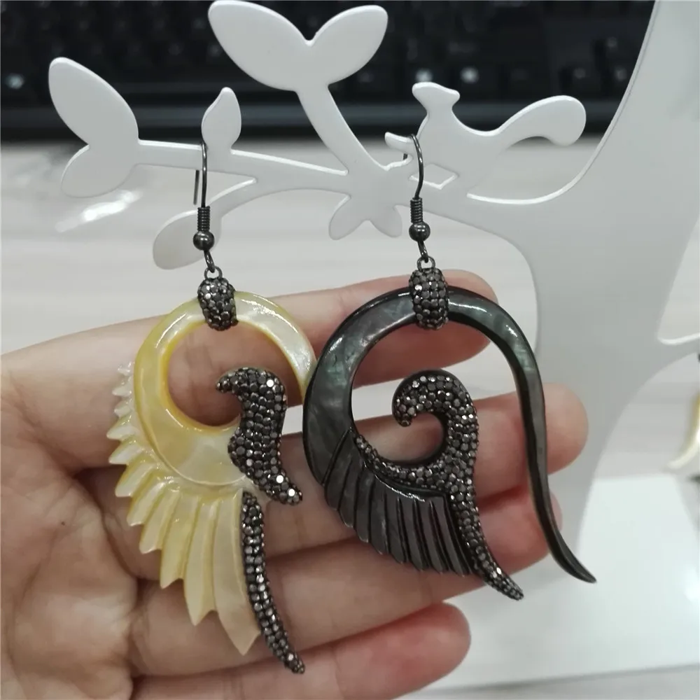 Женские серьги подвески в виде птиц черные белые желтые|dangling earrings for women|dangle