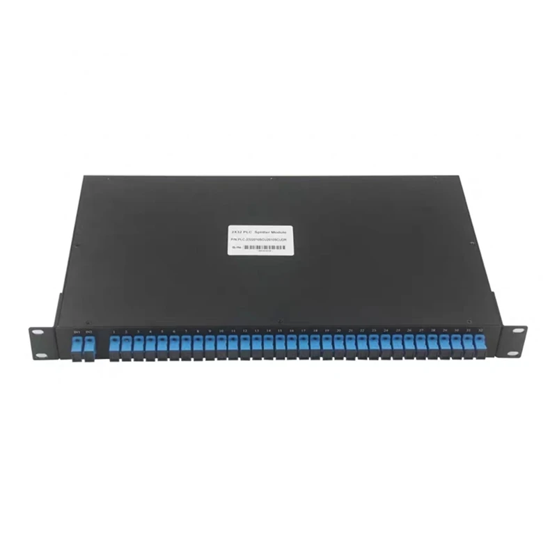 19-дюймовая стойка с разделителем PLC 2*32 и адаптером SC/UPC 1mtr 1U патч-панель 2x