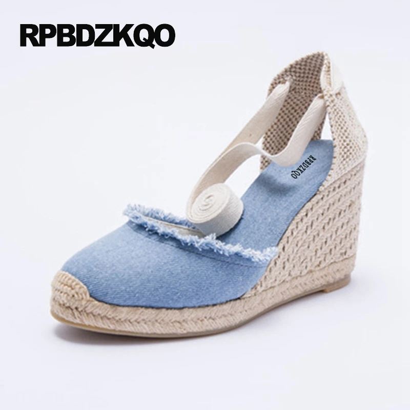 Дизайнерские босоножки на шнуровке в европейском стиле с ремешком щиколотке