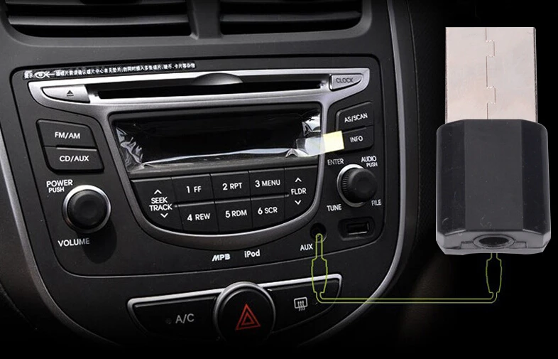 Wireless USB AUX Bluetooth Mini Receiver for Mercedes Benz W211 W221 W220 W163 W164 W203 C E SLK GLK CLS M GL | Автомобили и