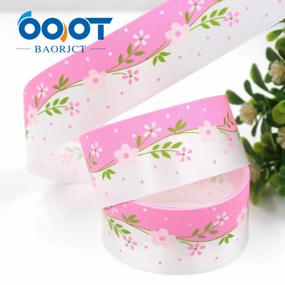 OOOT BAORJCT G-18629-568 цветочные атласные ленты 25 мм 10 ярдов свадебные аксессуары для