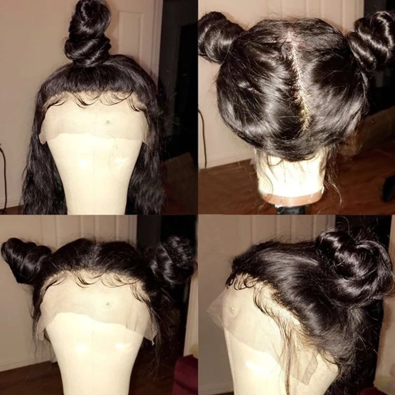 Латина бесклеевой предварительно полный кружевной парик для черных Для женщин