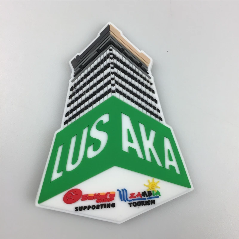 3D сувениры Замбии мягкие резиновые магниты на холодильник рекламные подарки с