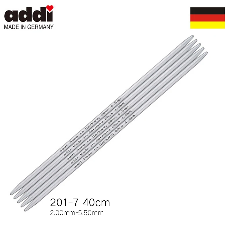 Addi 201 7 двойные заостренные прямые иглы длина 40 см матовые иглы|Швейные