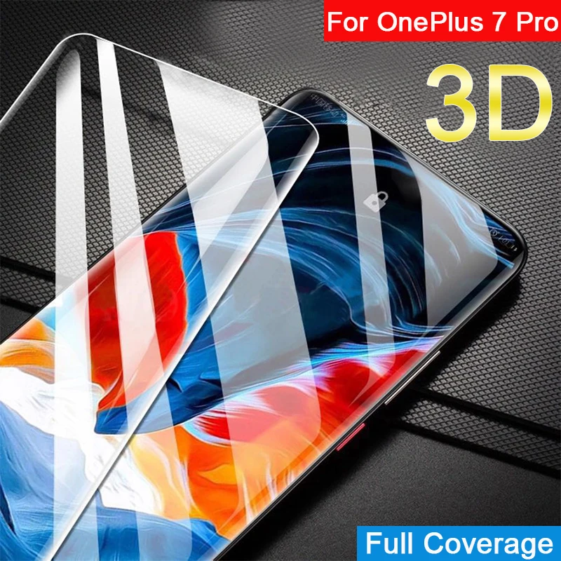 Защитное стекло для oneplus 7 pro Oneplus закаленное Защита экрана на 1 + защитная пленка