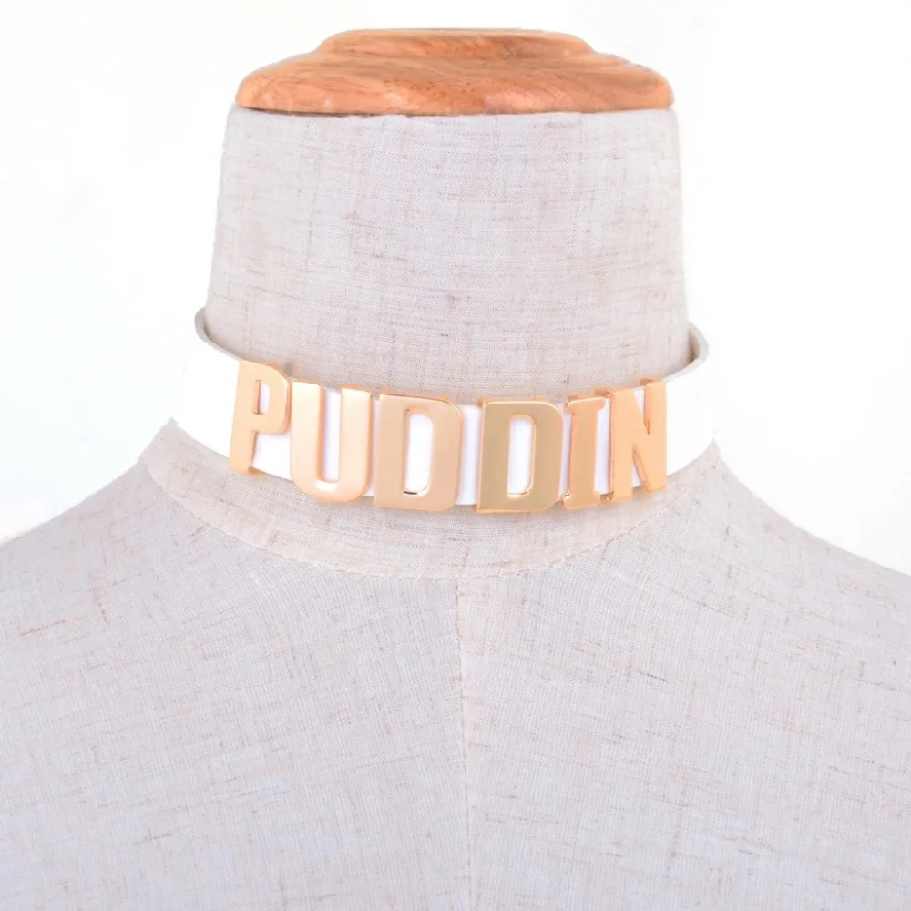 Чокер отряд самоубийц поп-культура ожерелье с буквами чокер Harley Quinn ошейник для