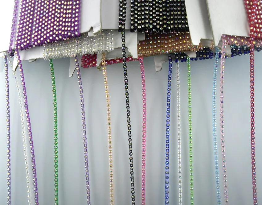 SS6 B класс AB Хрустальные стеклянные камни 2 мм Стразы пластиковые чашки одежды