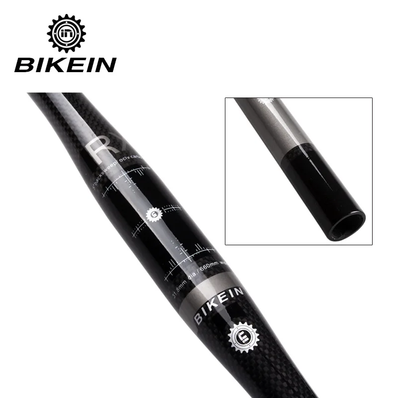2018 BIKEIN full carbon fiber 31.8mm Matte mountain bike Flat/Rise handlebar 600mm - 720mm mtb bicycle parts only 135g | Спорт и