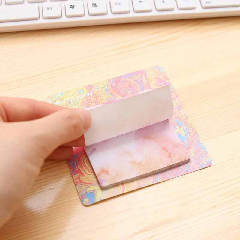 2 шт. креативные наклейки круглой формы милые кавайные блокноты для записей