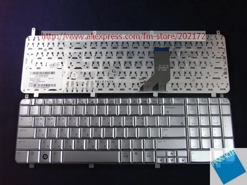 Совершенно новая Серебристая Клавиатура для ноутбука 509474 AD1 AEUT7Y000100 серии HP HDX X18