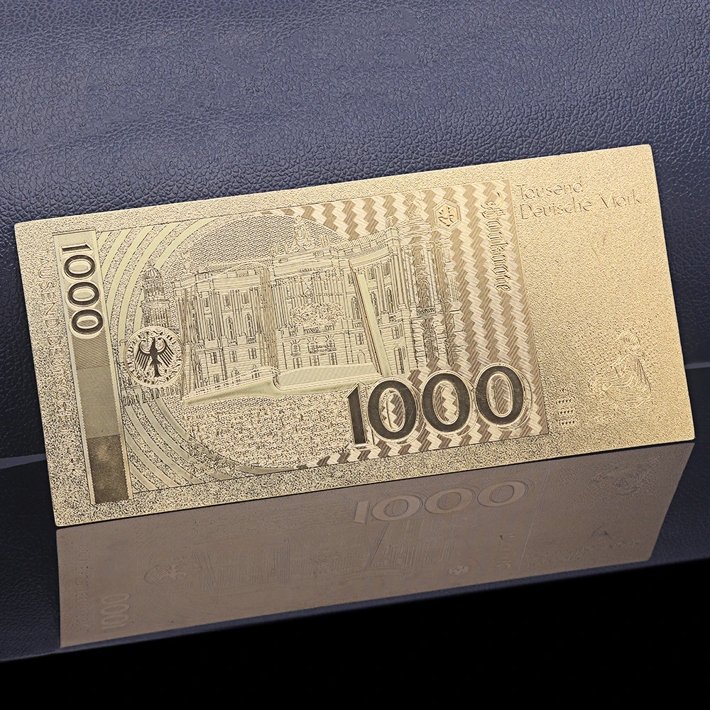 Золотые банкноты VNFURU Deutsche Mark 24 K золотые Creative500 для банкнот с золотой фольгой по