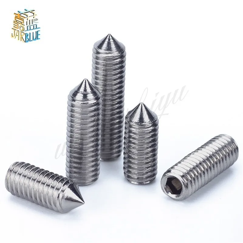 Винт M2.5/M3/M4/M5 GB/T80 GB78 с внутренней шестигранной головкой из нержавеющей стали 304