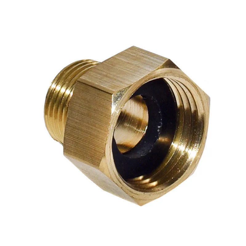 Латунный адаптер для садового крана с внутренней резьбой 1/2 на наружную резьбу 3/8