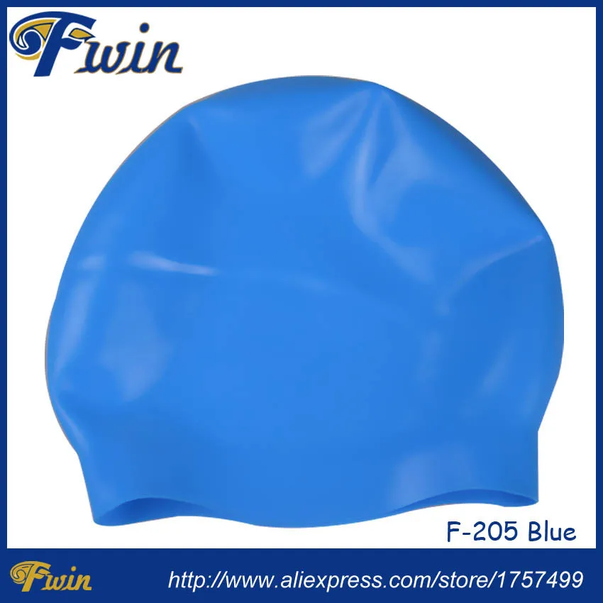 Новейшая шапочка для плавания однотонная Большая водонепроницаемая блестящая