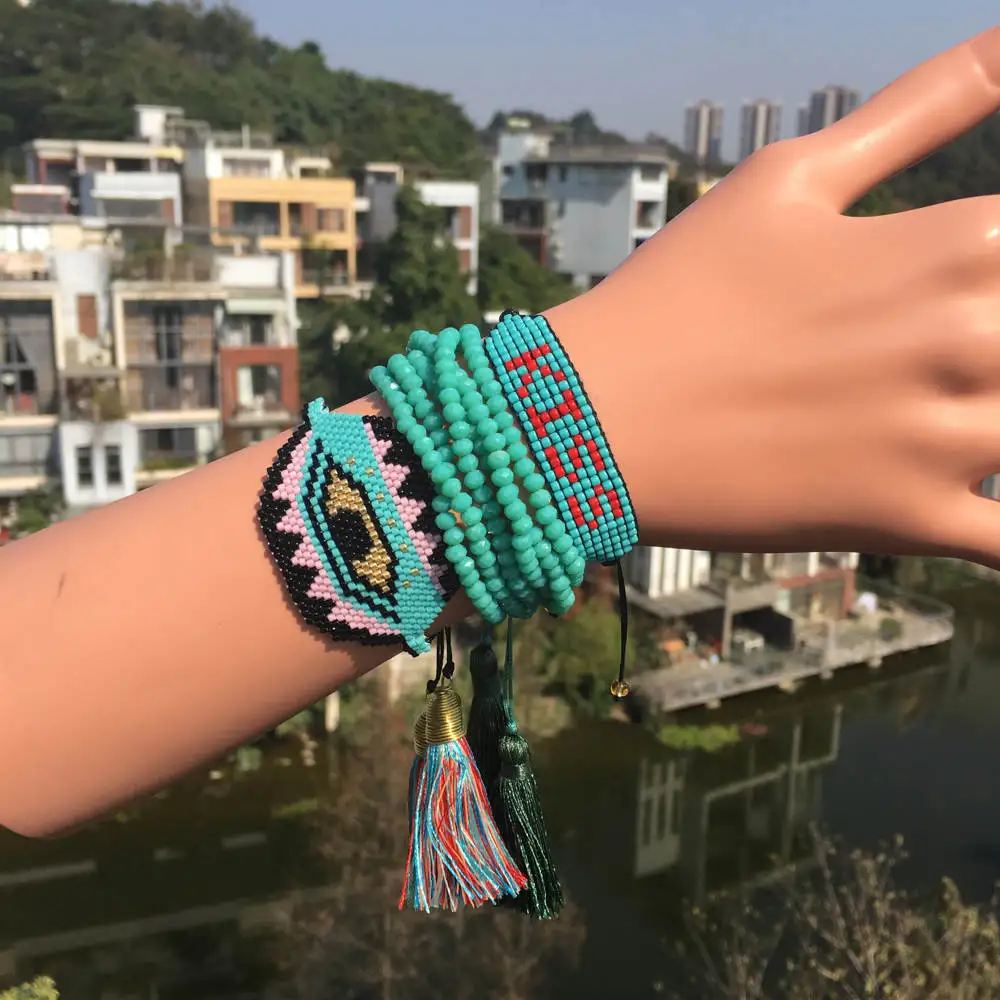 Женский браслет Go2boho MIYUKI турецкие ювелирные изделия для глаз подарочные браслеты